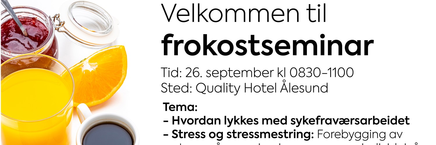 Velkommen til Frokostseminar i Ålesund 26. september