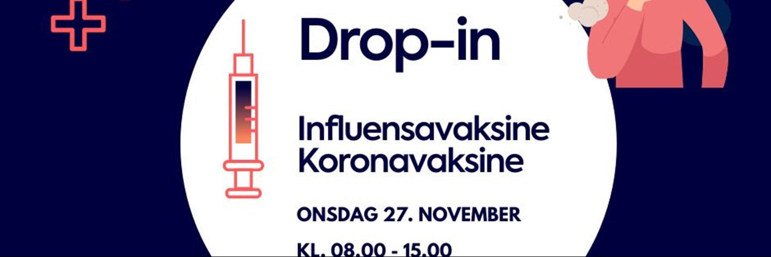 Drop-in vaksinering onsdag 27. november